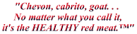 Onion Creek Ranch "Chevon, cabrito, goat... No matter what you call it, it is the HEALTHY red meat™